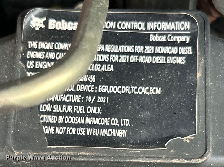 image for item DO6652 2022 Bobcat T595 tracked skid steer loader