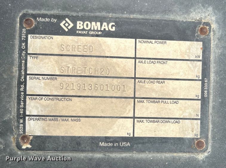 image for item DO6656 2017 Terex CR662RM paver