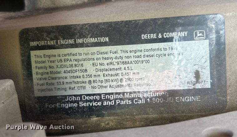 image for item DO6682 1999 Sullivan Industries DO185Q6JDB air compressor