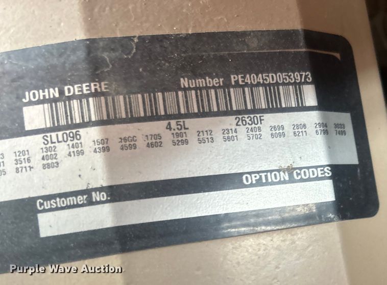 image for item DO6682 1999 Sullivan Industries DO185Q6JDB air compressor