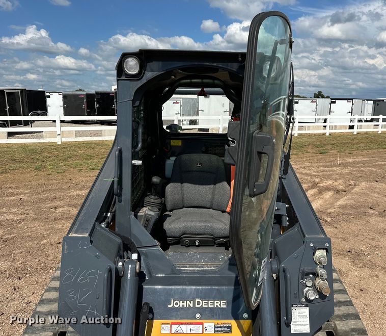 image for item DO7156 2022 John Deere 317G tracked skid steer loader