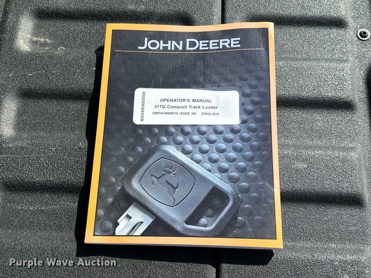 image for item DO7156 2022 John Deere 317G tracked skid steer loader