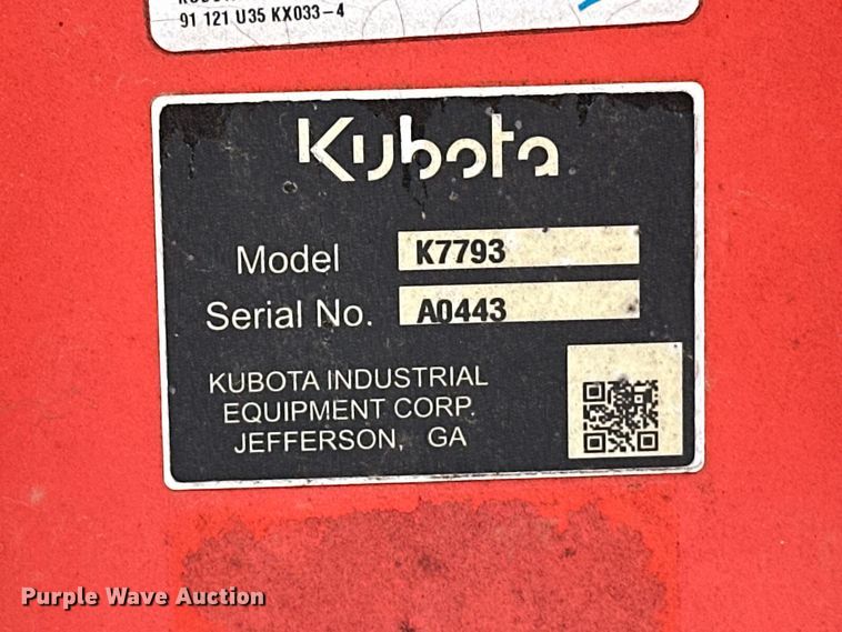 image for item DO7162 Kubota  K7793 mini excavator bucket