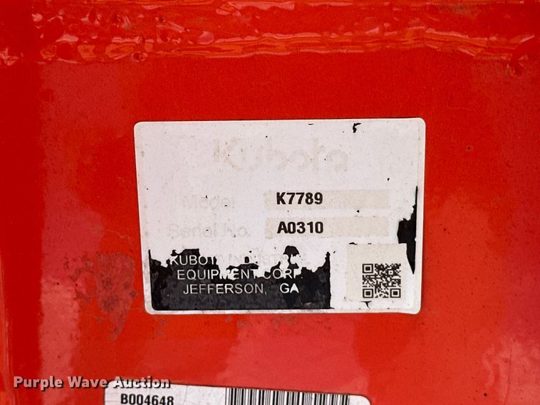 image for item DO7163 Kubota  K7789 mini excavator bucket 