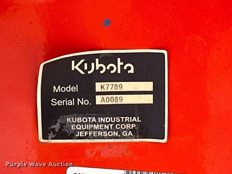 image for item DO7165 Kubota  K7789 mini excavator bucket 