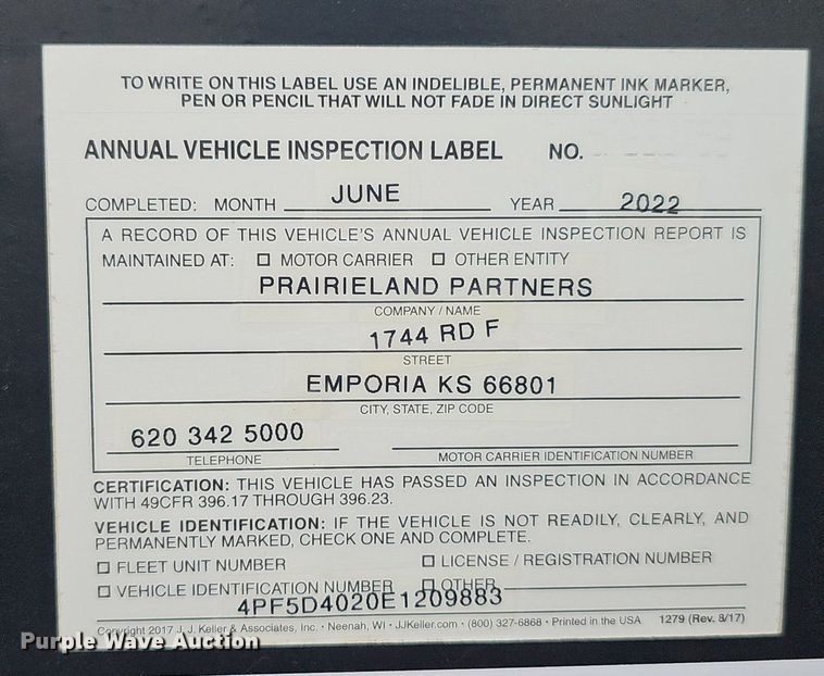 image for item DP0981 2014 PJ equipment trailer