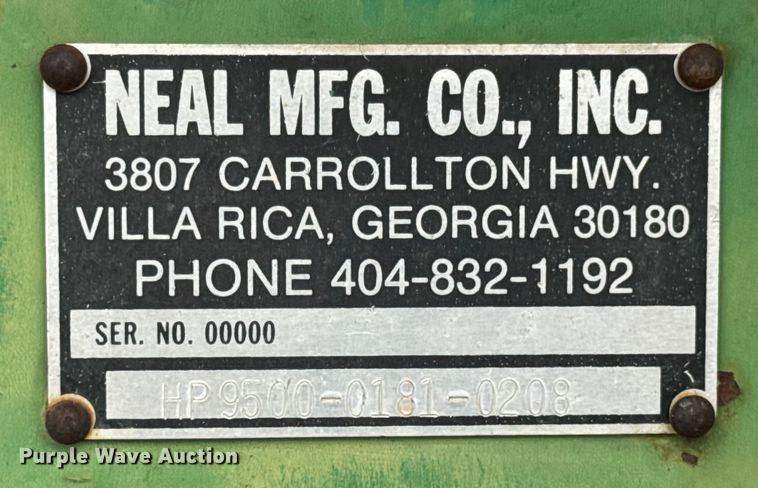 image for item DP6670 1998 Neal HP9500 paver