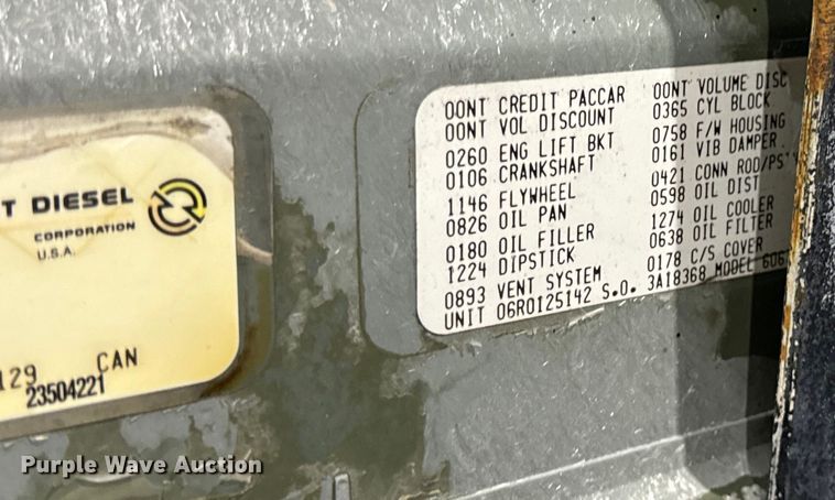 image for item DP6671 1993 Detroit Series 60 engine