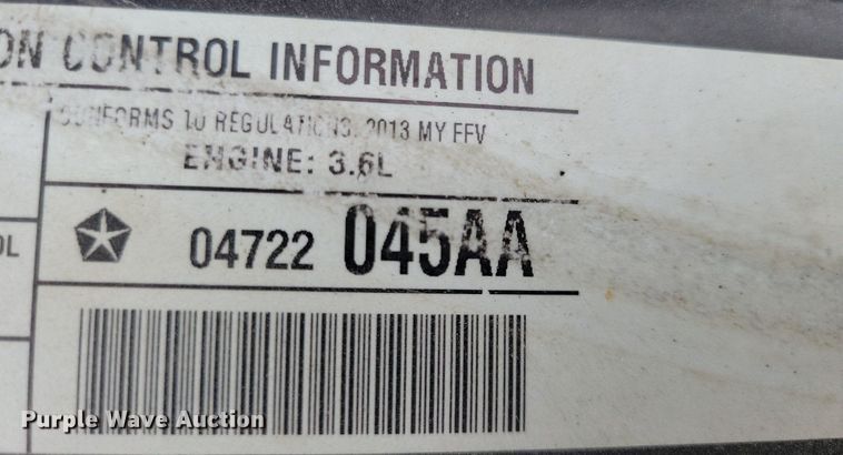 image for item DR4398 2013 Dodge Grand Caravan van