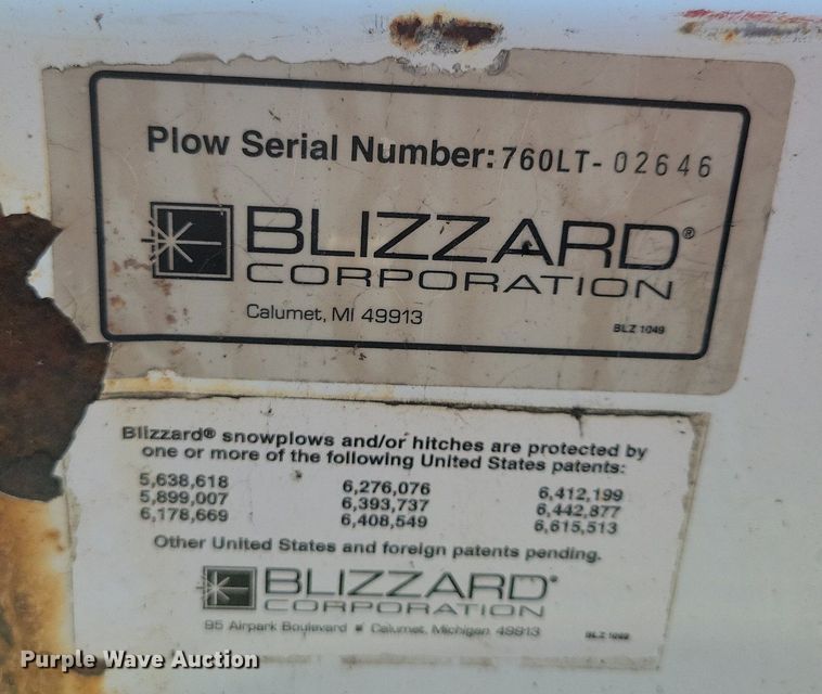 image for item DR4429 Blizzard Power Hitch  skid steer snow plow