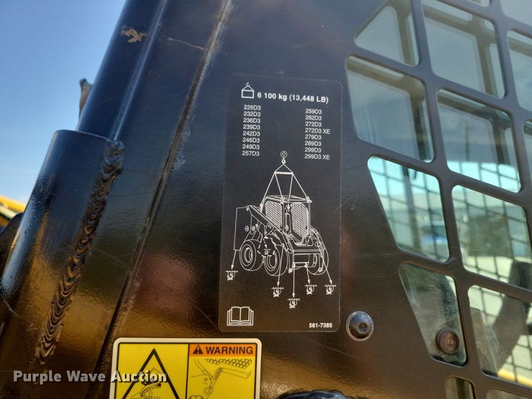 image for item DR4445 2019 Caterpillar 289D3 tracked skid steer loader