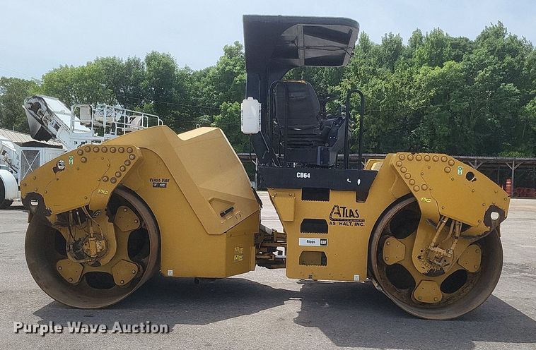 image for item DR4929 2012 Caterpillar  CB64 double drum vibratory roller
