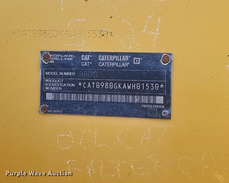 image for item DR4940 2004 Caterpillar  980G Series II wheel loader