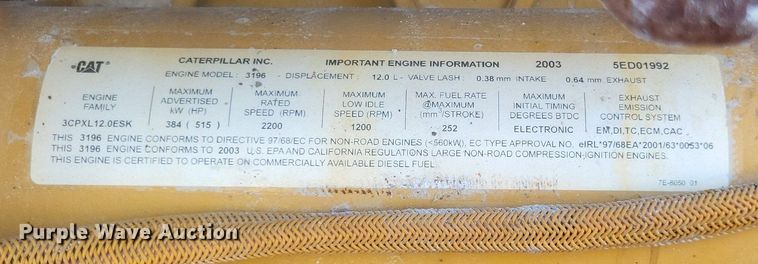 image for item DR4961 2004 Caterpillar  972G series II wheel loader