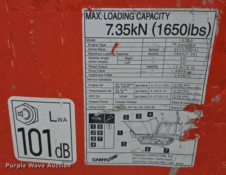 image for item DR8746 Canycom SC75 concrete buggy