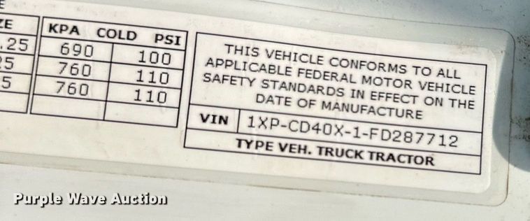 image for item DS4244 2015 Peterbilt  567 dump truck