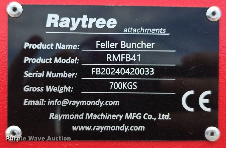 image for item DS4775 2024 Raytree RMFB41 skid steer feller buncher