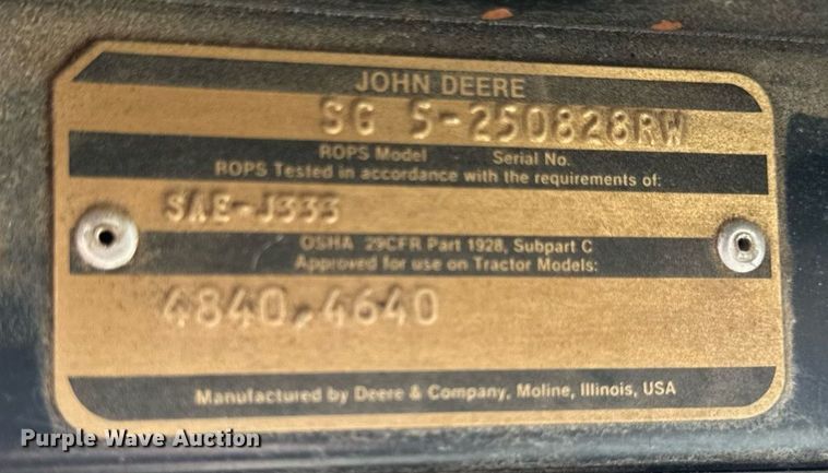 image for item DW2257 1979 John Deere 4640P tractor