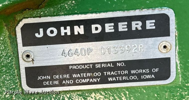 image for item DW2257 1979 John Deere 4640P tractor