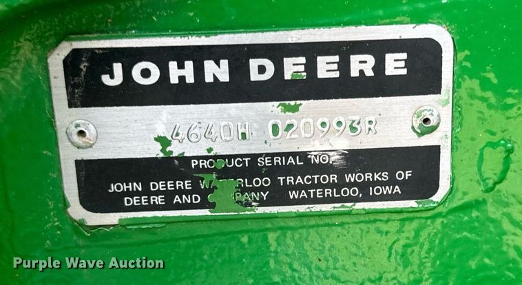 image for item DW2269 1981 John Deere 4640 tractor