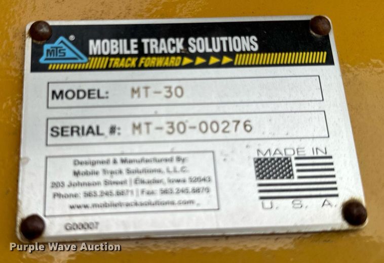 image for item DW2276 2016 MTS MT-30 scraper