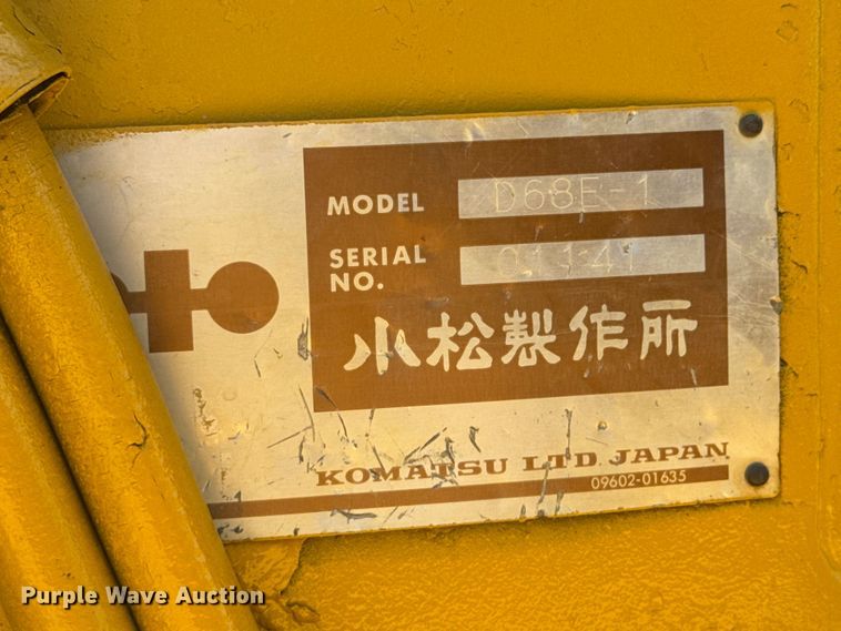 image for item DX1037 1987 Komatsu D68E cable plow