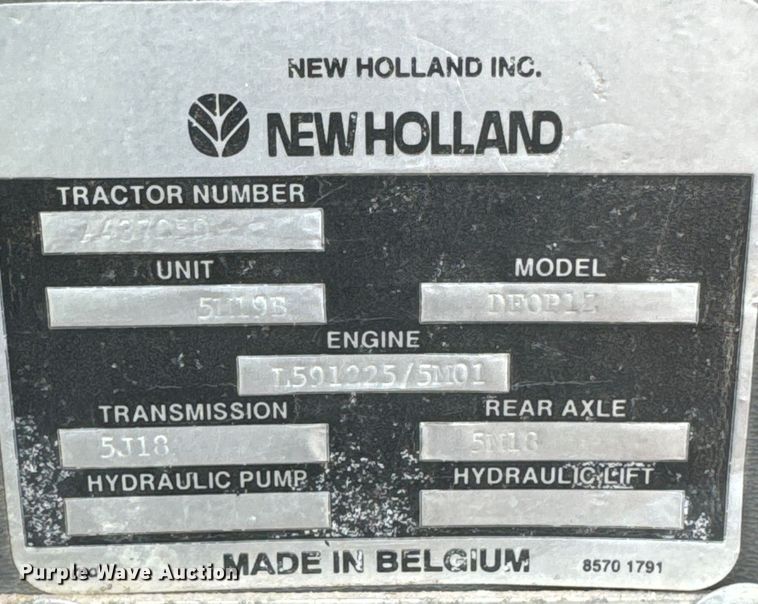 image for item EE7492 1996 Ford 555D backhoe