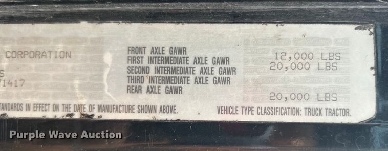 image for item EG0874 1995 Freightliner  FLD dump truck