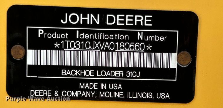 image for item EG0935 2010 John Deere 310J backhoe
