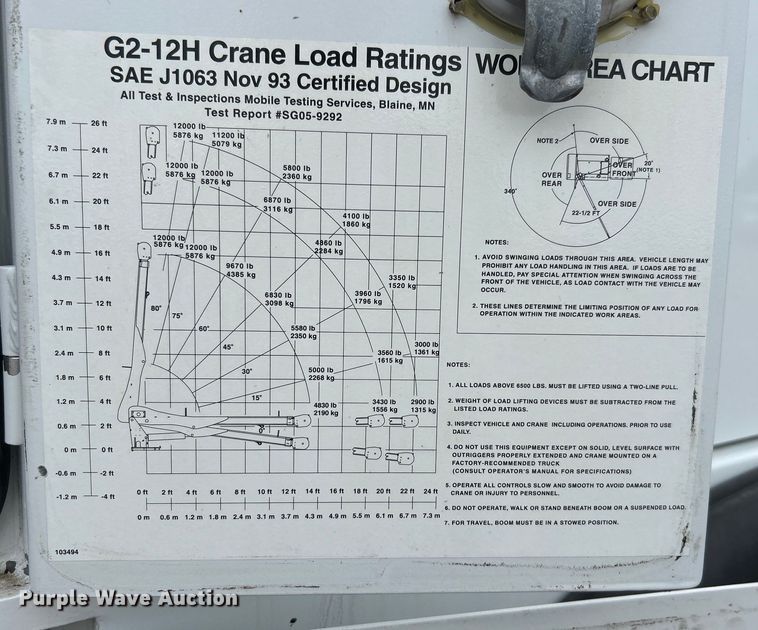 image for item EG0973 2007 Kenworth  T300 utility / service truck