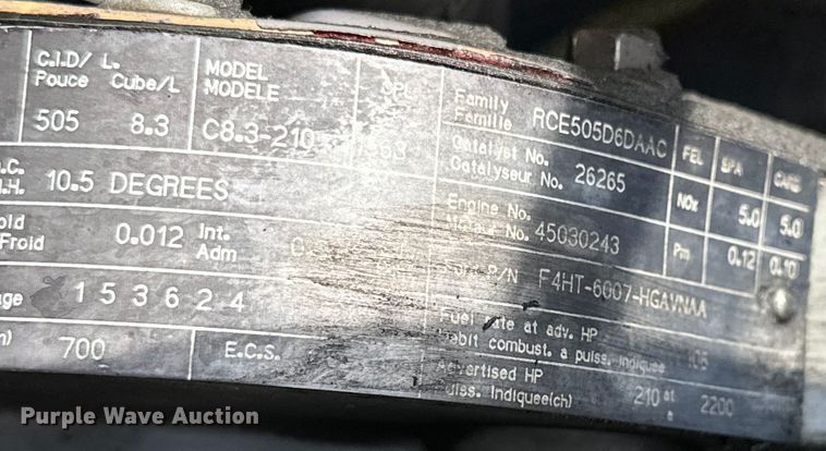 image for item EG1652 1995 Ford L8000 crane truck