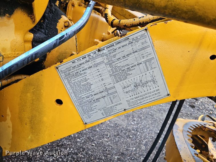 image for item EI8224 1970 Caterpillar  112F rigid frame motor grader