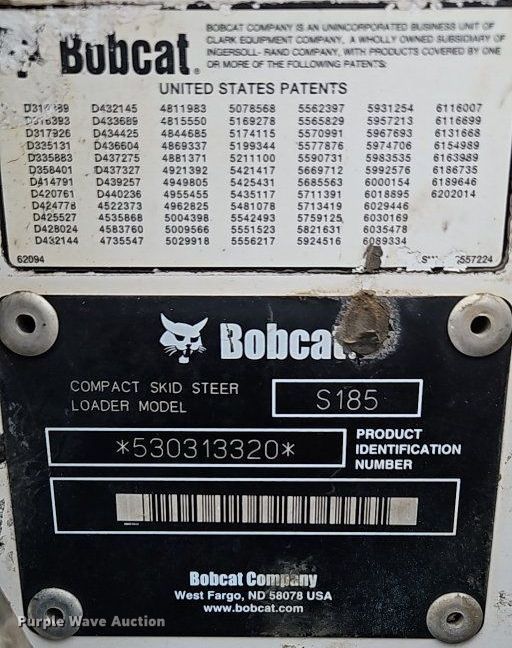 image for item EI8250 2006 Bobcat S185 skid steer loader