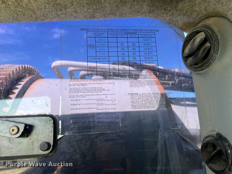 image for item EJ2933 Gradall XL3100 wheeled excavator