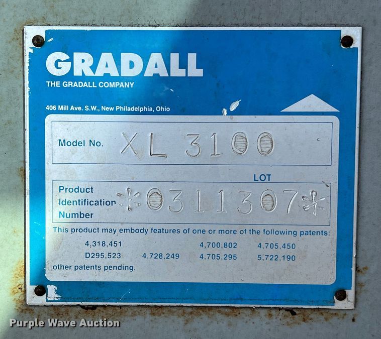 image for item EJ2933 Gradall XL3100 wheeled excavator