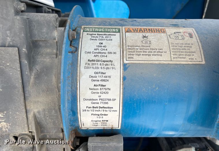 image for item EJ2938 2013 Genie Z-60/34 boom lift