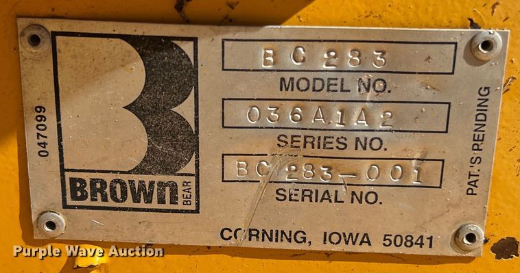 image for item EJ2960 Brown BC 283 skid steer mulcher