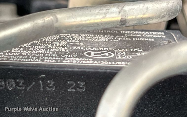 image for item EJ2974 2016 Bobcat E42 mini excavator