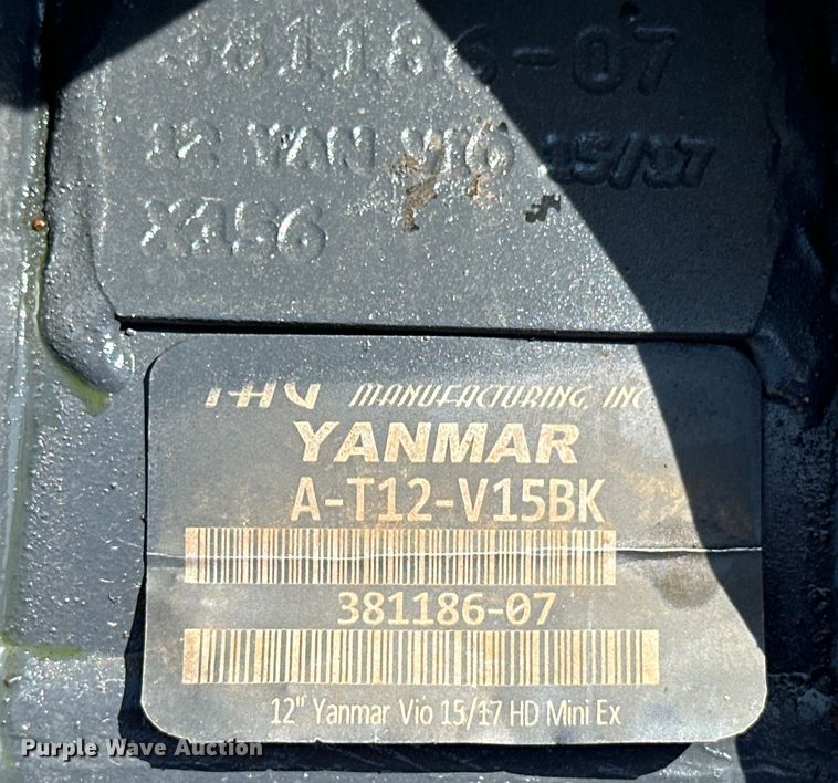 image for item EJ8850 2014 Yanmar VI017 mini excavator