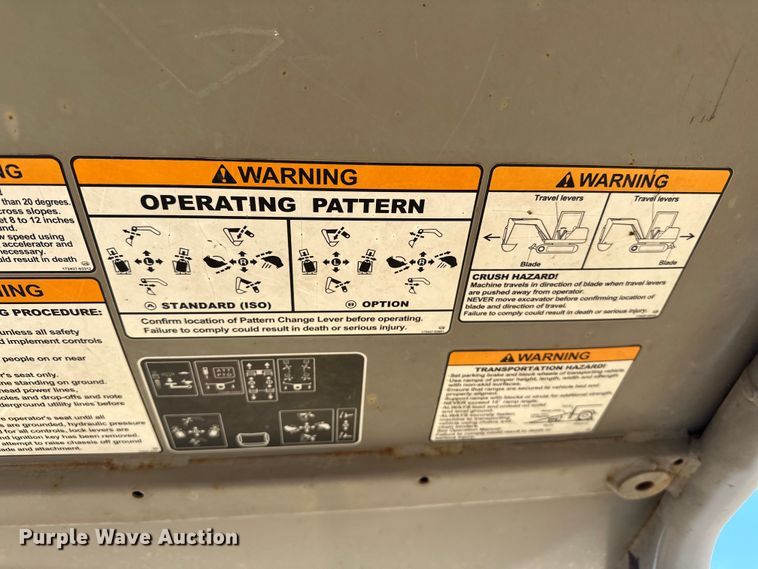 image for item EJ8850 2014 Yanmar VI017 mini excavator