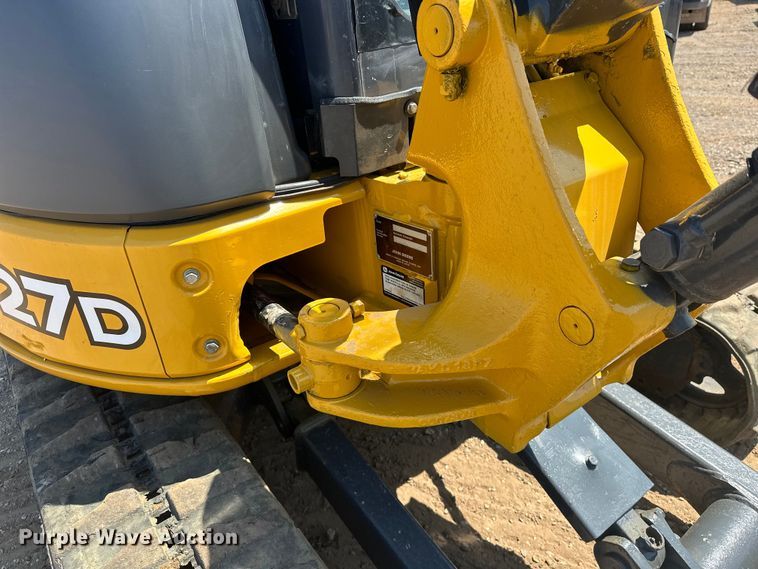 image for item EJ8852 2013 John Deere  27D mini excavator