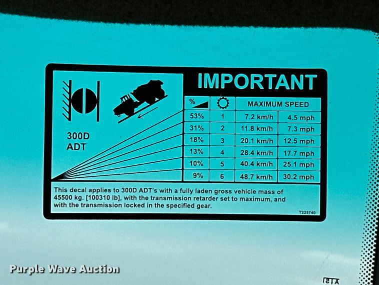 image for item EJ8889 2012 John Deere 300D Series II haul truck