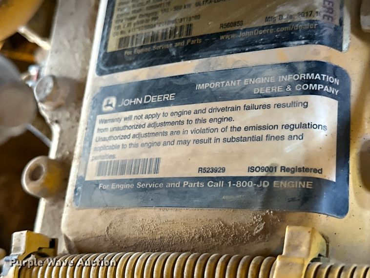 image for item EJ8890 2018 John Deere 850K WLT dozer