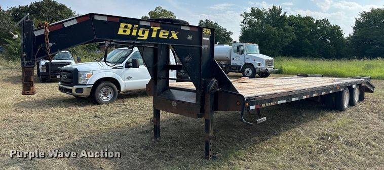 image for item EJ8897 2012 Big Tex 3XGN equipment trailer