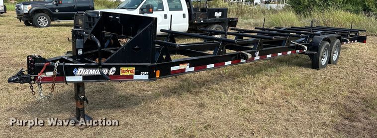 image for item EJ8903 2017 RoadClipper Enterprises Diamond C 50PT oilfield trailer