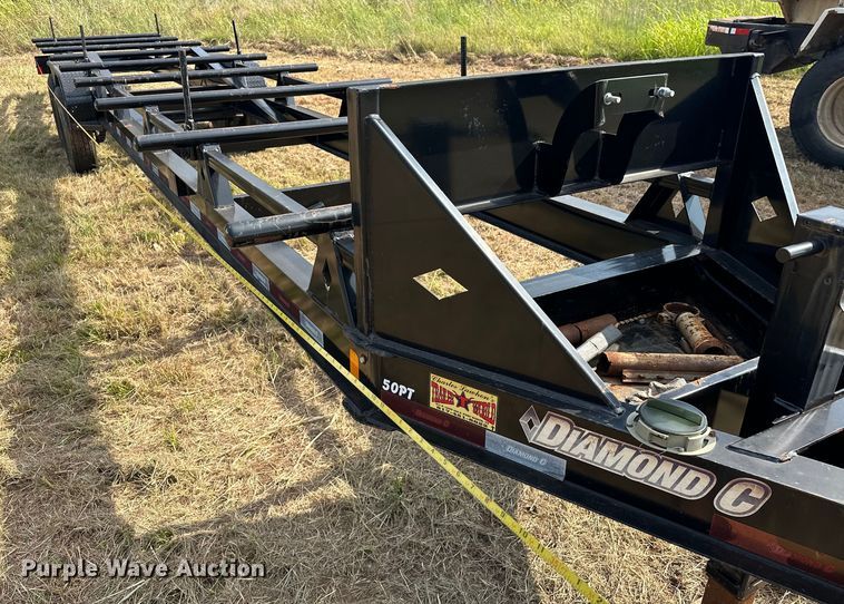 image for item EJ8903 2017 RoadClipper Enterprises Diamond C 50PT oilfield trailer