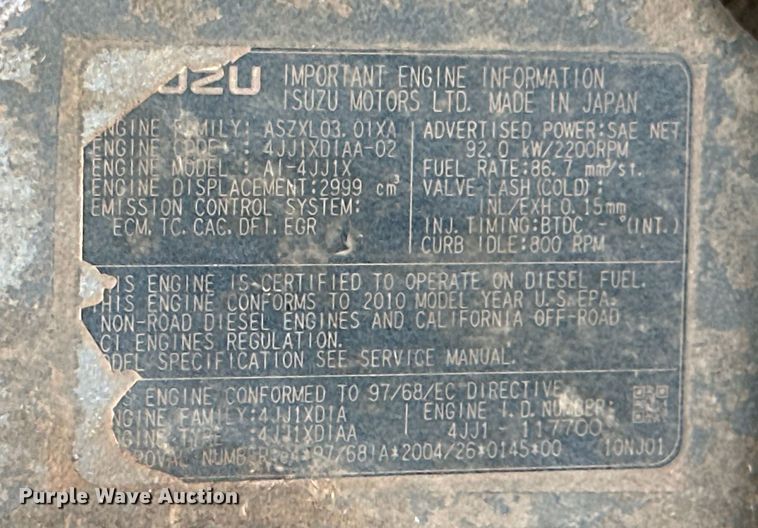 image for item EJ8914 IHI IC50 track carrier with digger derrick 