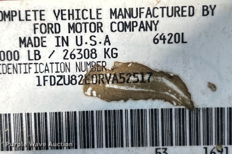 image for item EK3215 1994 Ford L8000 dump truck