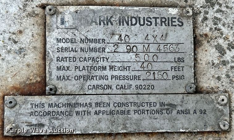 image for item EK3216 Marklift 40 4X4 boom lift