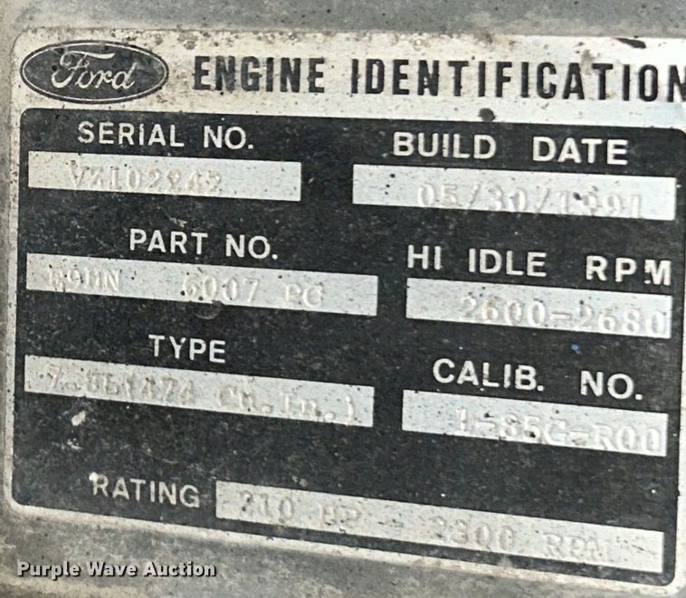 image for item EK4390 1992 Ford CF8000 seal coat truck